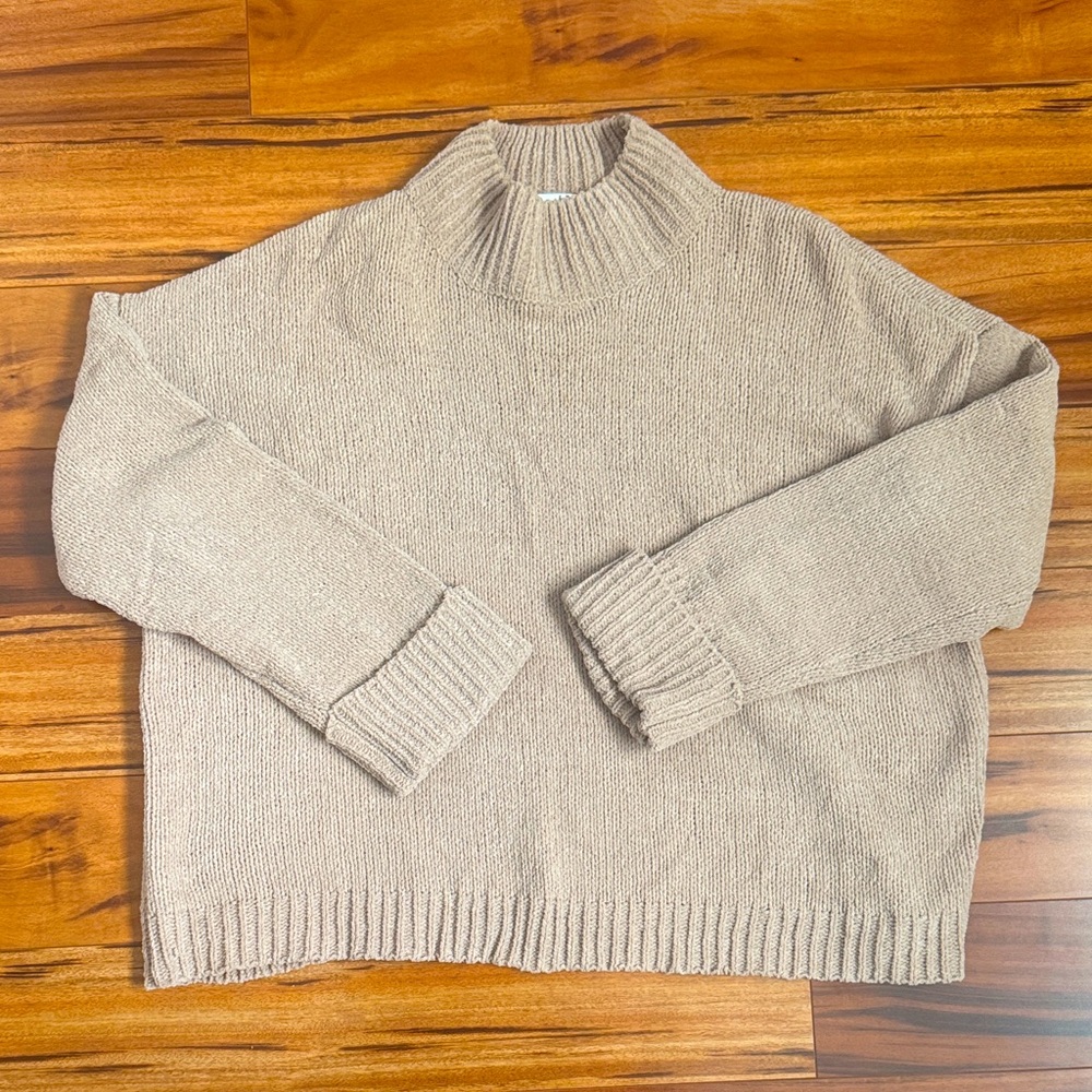 Pink Lily Beige Knit Sweater